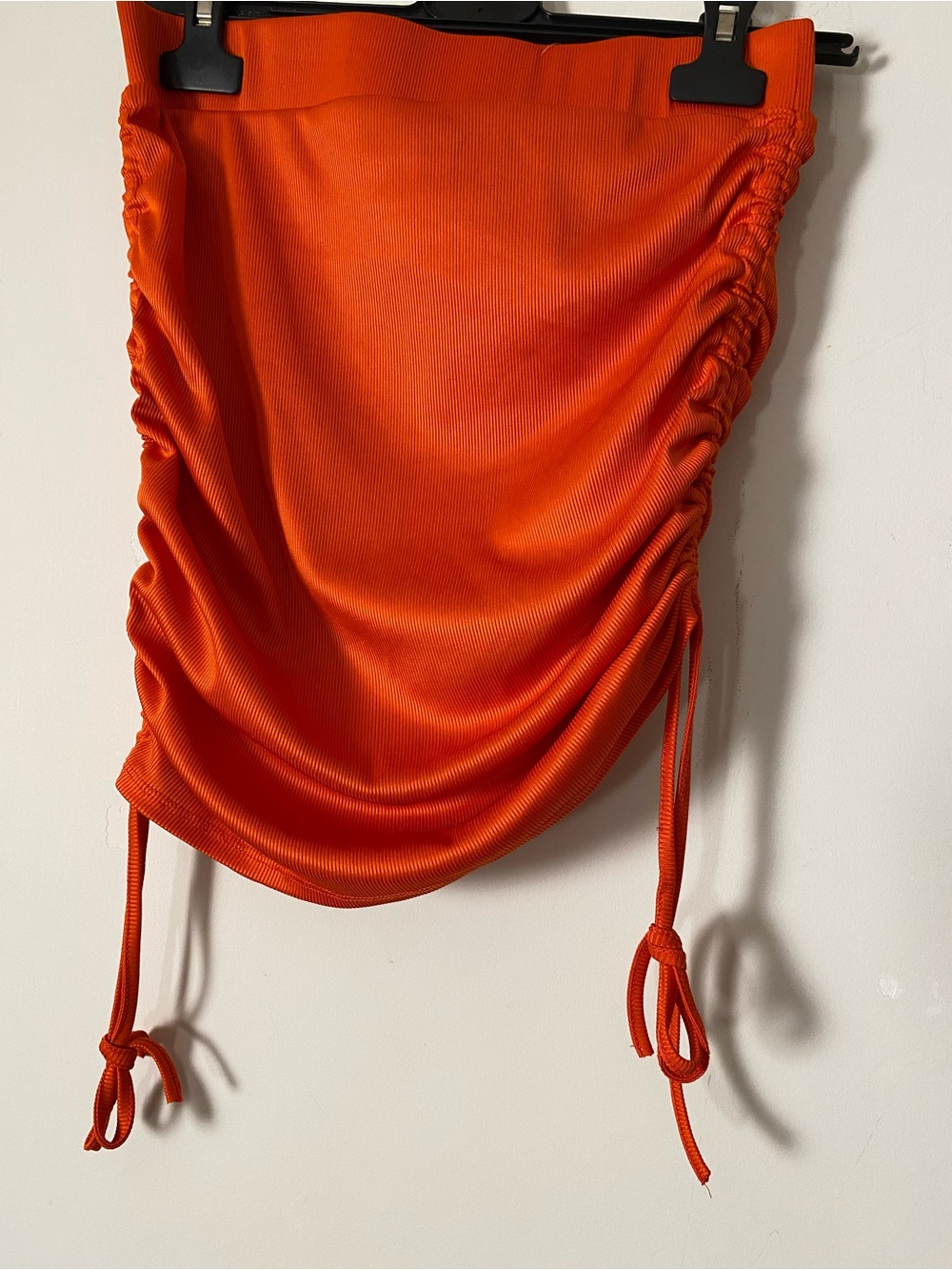 Vero Moda Bold Orange Ribbed Top